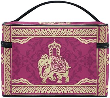 Hippie Indian Elephant Mandala Cosmetic Bags Travel Makeup Toiletry Organizer Case