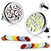 2 Pack Aromatherapy Essential Oil Car Diffuser Vent Clip with 20 Refill Pads, Car Fragrance Diffuser Stainless Steel Locket