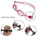 Sprive Kid Swim Goggles, First Start Anti-Fog Lens (Age 3-6) with Protective Case, Nose Clip & Ear Plugs. UV Protection, 100% Silicone, Hypoallergenic, Waterproof, Soft, Comfortable. (Pink)
