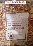 Amish Aromatic Red Cedar Wood Shavings. 100% All Natural. 8 lbs or 4 lbs of Shavings/Curls. Made in The USA! (8 lbs)