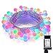 LYHOPE Easter String Lights, 100 LED 33ft Easter Pastel Lights 8 Lighting Modes with Timer, UL Listed 30V Low Voltage Globe String Lights for Patio, Tree, Garden, Indoor Decorations