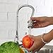 Chrome Pull Down Single Handle Kitchen Sink Faucet Commercial Gooseneck Pre Rinse Kitchen Faucet Mixer Tap Sprayer Single Lever Hot And Cold Water 360 Degree Swivel Spout