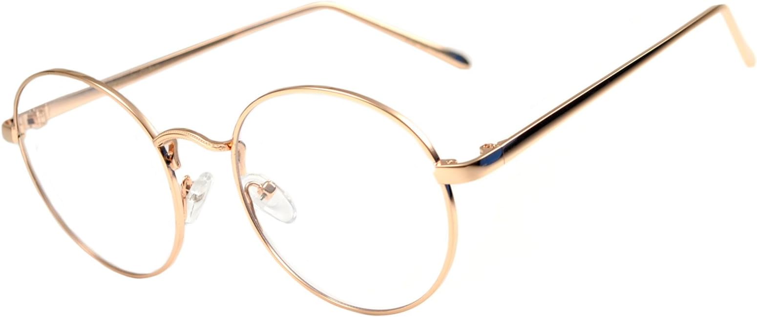 Round Retro Small Circle Tint & Mirror Colored Lens 43-55 mm Sunglasses Metal