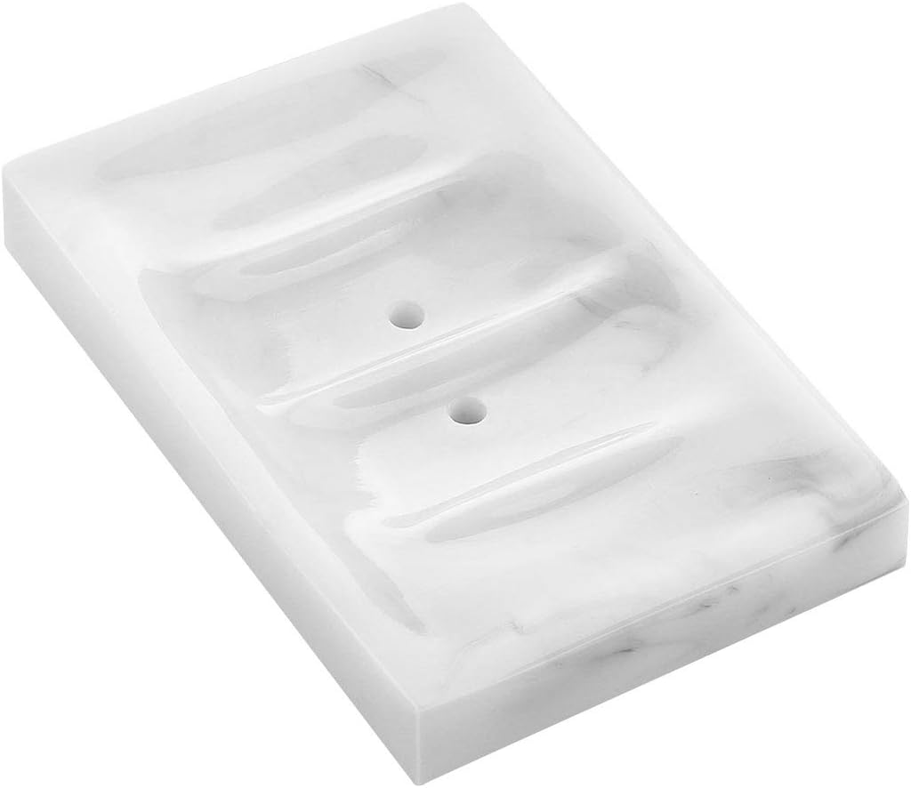 Soap Dish Draining, Luxspire Soap Dish, Resin Soap Bar Holder Container