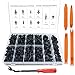 CNIKESIN 280 Car Retainer Clips Kit Door Panel Clips Bumper Fastener Rivet Clips with Universal Fastener Remover Tool Set in Case for Toyota Honda GM Ford Chrysler