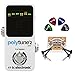 TC Electronic PolyTune 2 MINI Polyphonic Tuning Pedal Bundle with Blucoil 2-Pack of Pedal Patch Cables and 4-Pack of Celluloid Guitar Picks