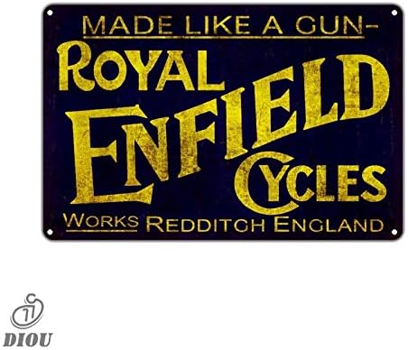 NNGT Royal Enfield Cycles England Vintage Retro Tin Sign TIN SIGN 7.8X11.8 INCH