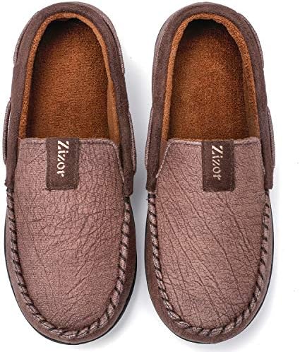 moccasin slippers with rubber sole