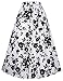 Women 50s Retro Skirt Ankle Length Pleated Skirt for Summer Size XL BP324-1