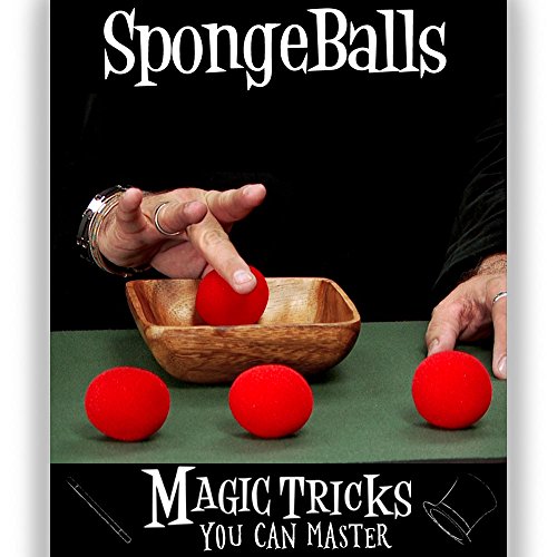 Magic Makers Magic Tricks You Can Master: SpongeBalls Combo - Instructional Magic Training - Pack of 4 Spongeballs Included