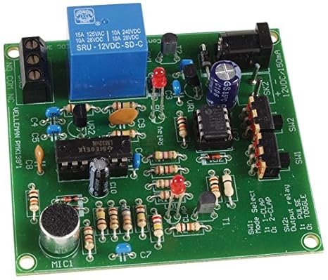 VELLEMAN - MK139 Geräuschschalter, Klatschschalter, 12V DC, Mini-Kit 840277