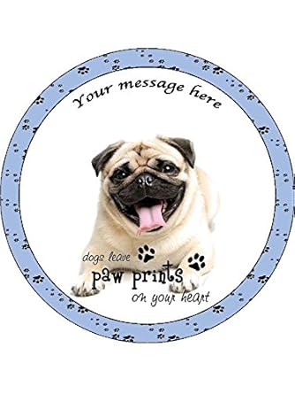 Decorations Cake Toppers Other Decorations Pug Dog Personalised
