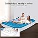 Lunvon Queen Size Self Inflatable Pad Camping Air Mattress Blow Up Bed with Built-in Pillow Anti-Leakage Raised Airbed with Rechargeable Pump for Home, Guest, Height 10