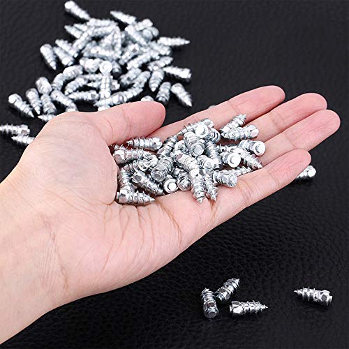 Anti-Slip Snow Screw in Tire, 100pcs 9mm Anti-ice Snow Vehicles Off-Road Wheel Auto Tire Tyre Spikes Trim Stud Screw Snap Button kit for Car Truck Boot Motorcycle ATV SUV Auto Accessories - Thumbnail 4