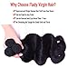 Flady Hair Weave Bundle with Closure 100% Unprocessed Brazilian Virgin Human Hair Bundles with Closure Body Wave 3 Bundles with Closure Human Hair Extensions Natural Color