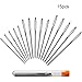 AIEX Big Eye Hand Sewing Needle, 3 Sizes Large Eye Stitching Needles with a Clear Storage Tube (5 Per Size)
