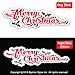 Bigtime Signs Merry Christmas Reflective Holiday Car Magnet with Printed Holly - Reflective Automotive Holiday Decoration - for Fridge or Car (4.25
