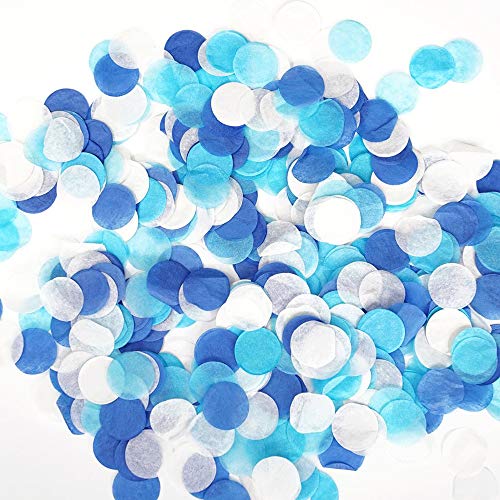 Blue Confetti 10mm Tissue Paper Confetti Circles for Party Wedding Decoration 3000 pcs