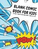Blank Comic Book for Kids: 135 Pages, Variety Blank Comic Strips, Iceburg Blue by Arnie Lightning