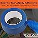 No-Residue Blue Painters Tape 2 inch 4x 60 Yard Roll. Easy-Tear, Pro-Grade Removable Masking Tape Great for Home, Office, Commercial Contractor. Clean, Drip-Free Painting w/ Wide Crepe Paper Rolls