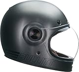 Bell Bullitt Full-Face Motorcycle Helmet (Retro Matte Metallic Titanium, Large)