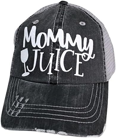 Loaded Lids Women's Mommy Juice Distressed Bling Baseball Cap