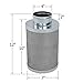 CoolGrows 4 inch Air Carbon Filter, Odor Control Grow Tent Kit with Australia Virgin Charcoal Activated Charcoal Air Filter Scrubber, Pre-Filter Included