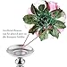 Pack of 2 Fake Flower Bouquet, Plastic Roses with Base, Suit for Wedding/party Centerpiece Road Lead Flower Rack Decorations (Purple & White)