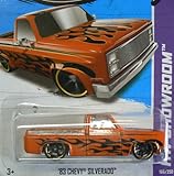 Hot Wheels HW Showroom 166/250 '83 Chevy Silverado Orange with Black Flames