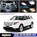 LEDpartsNow Interior LED Lights Replacement for 2011-2017 Ford Explorer Accessories Package Kit (6 Bulbs), WHITE