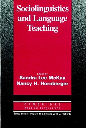 Sociolinguistics and Language Teaching South Asian Edition Paperback โ 13 Jun 2009