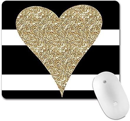 Professional Gaming Mouse Pad, Personalized Durable Non Slip Mouse Mat, Computer Desk Stationery Accessories Mouse Pads for Gift - Gold love
