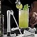 Bar Tool Essentials Deluxe - Bar Set with 6 Crafted Stainless Steel Bar Tools for Your Bar Cart by Trendy Bartender - Muddler, Cocktail Spoon, Jigger, Pourer, Zester & Strainer - Mix With Style