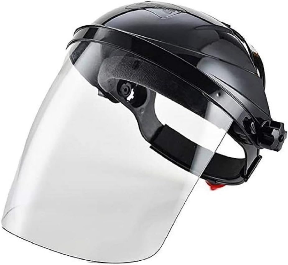 Villago Welding Mask Transparent Anti-splash Electric Protection Mask Welder Full Face Shockproof Mask-Black