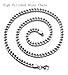 Monily High Polished 3mm 16 Inches Stainless Steel Franco Curb Chain Necklace Mens Womens Necklace Jewelry