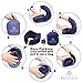 Royal Rest Memory Foam Travel Pillow with Sleep Mask, Earplugs, Carry Bag Velour Cover