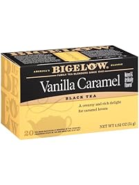 Bigelow Vanilla Caramel Tea, 20-Count Boxes (Pack of 6)