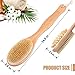 Shower Bath Brush with Long Handle & Dry Skin Body Brushes - 100% Natural Boar Bristles & Wooden Massage Brushing - Back Scrubber for Exfoliates & Perfect Spa Gift