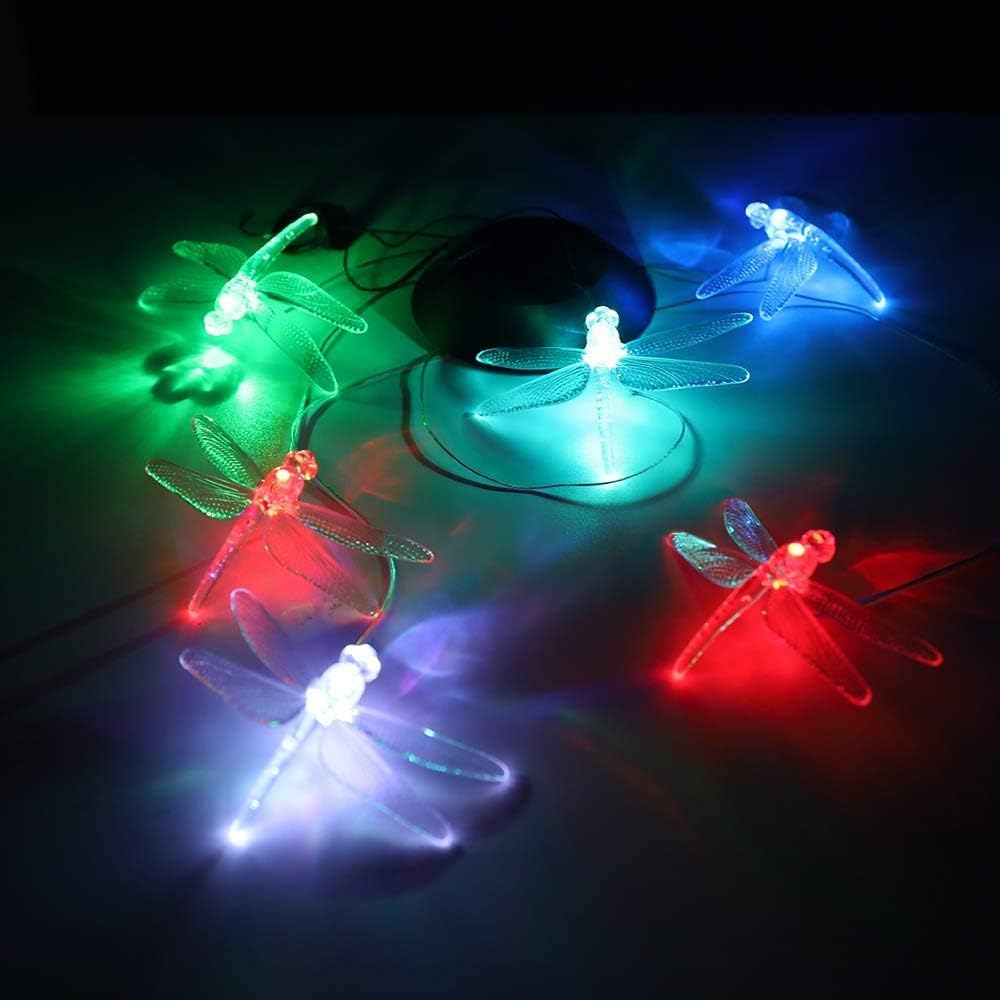 Give Me Solor Wind Chimes Outdoor Waterproof, LED Six Dragonfly Color Changing Memorial Wind Chime - Solar Mobile Lights for Home, Best Birthday Gifts for Mom Grandma Garden Yard Party Decoration : Garden & Outdoor