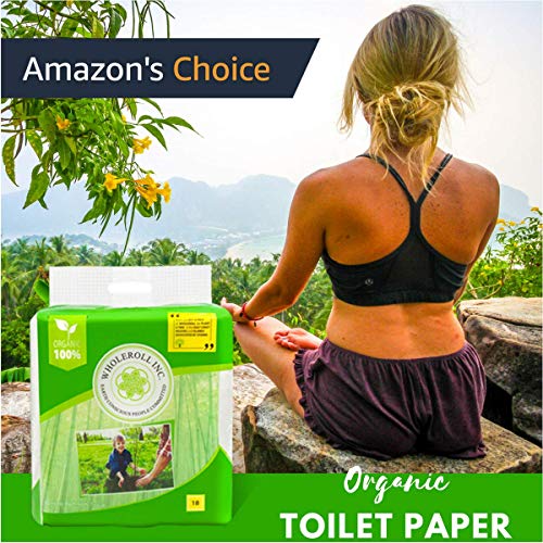 WHOLEROLL-Organic-Bamboo-Toilet-Paper-Strong-3-Ply-Hypoallergenic-for-Sensitive-Skin-Compostable-Tree-Free-and-Biodegradable-All-Natural-Eco-Friendly-Bath-Tissue-Septic-Safe-18-Count-Big-Rolls