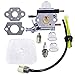 HUZTL C1U-K54A Carburetor with Air Filter Gasket Fuel Repower Kit for Echo 2 Cycle Mantis 7222 7222E 7222M 7225 7230 7234 7240 7920 7924 Tiller / Cultivator