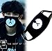 heartybay 3-Ply Black Cloth Face Masks, [Breathable, Comfortable, Washable, Reusable] Cute Bear Kpop BTS EXO Mouth Mask Cotton Mask for Kids Teens Men Women Outdoor(Black)