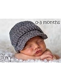 0-3 month Baby Boy Hat, Newborn Boy Clothes, Coming Home Outfit, Photo Prop, Photography Prop, Winter Hat, Gray