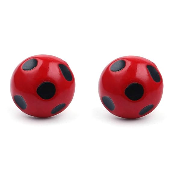 Huippy Miraculous Ladybug Earrings For Girls Hypoallergenic Clip Ons And Women Sterling Silver