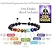 7 Chakra Healing Bracelet- Chakra Bracelets- Lava Stone Bracelet W/Chakra Stones- Rainbow Bracelets- Chakra Jewelry- Lava Stone Bracelets- Great Aromatherapy Bracelets- Essential Oil Bracelets