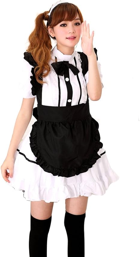 Amazon Cexin セシン メイド服 コスプレ 衣装 アニメ 黒白 クラシック デザイン セクシー コスチューム 大人用 Cosplay コスプレ ハロウィン 仮装 学園祭 コスプレ 仮装 通販