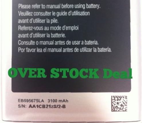 NEW Samsung Galaxy Note II (T-Mobile) 3100 mAh - SGH-T889 EB595675LA , Marble White USPS tracking numbers come with all shipped packages (Comes in Polyethylene Bag FDA & USDA, excellent moisture protection)