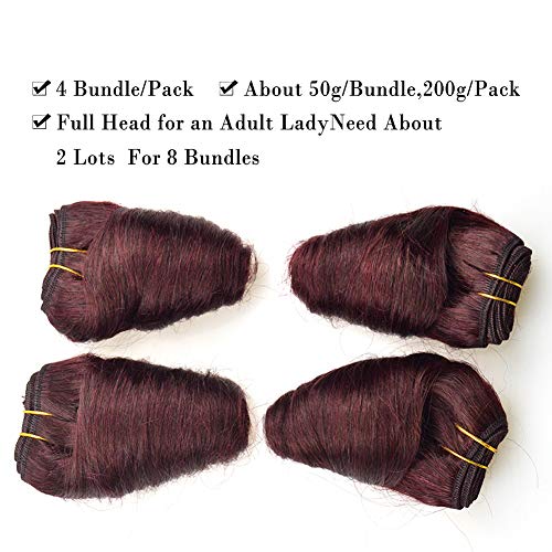 8-Inch-Loose-Wave-pure-color-99j-Brazilian-9A-Virgin-Human-Hair-4-Bundles-Weft-and-Wavy-Weave-Hair-Loose-Wave-50gPcs-Human-Hair-Extensions-8inch4pcs99j