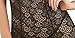 Dreamgirl Women's Sensual Desire Stretch Lace Garter Slip and Thong Set, Black, Large