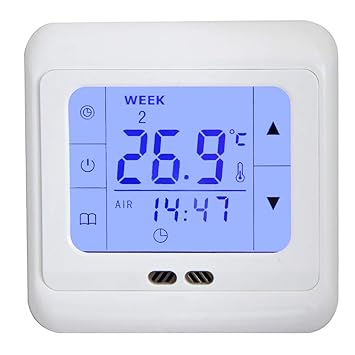 Mi-Heat Digital Thermostat-Regler H3 + Touchscreen Unterputz Temperatur-Regler